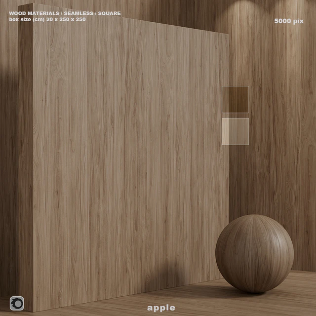 Material wood (seamless) apple tree - set 127 — Descargar