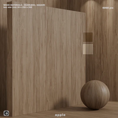 Material wood (seamless) apple tree - set 127 — Ver 1