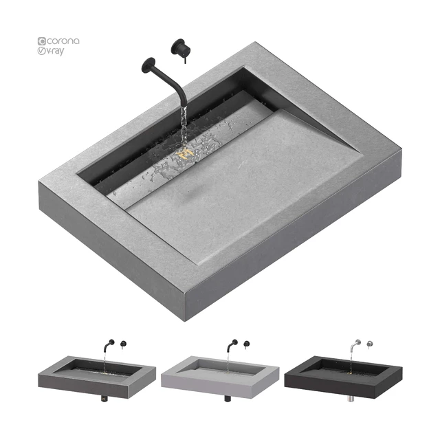 SSI Design Indiana wastafel Solid Surface minimal — Descargar