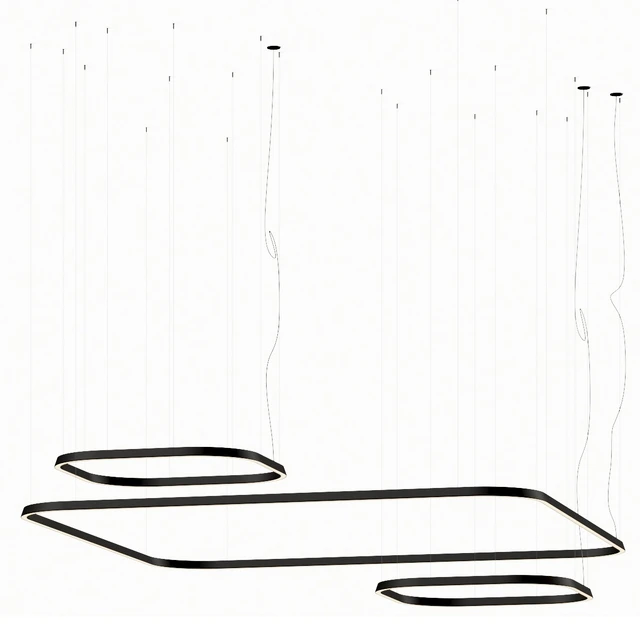 Leds C4 Geometric Square Pendant Lamps — Descargar