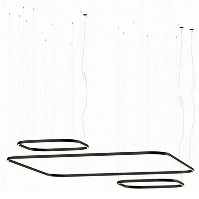 Leds C4 Geometric Square Pendant Lamps — Ver 3