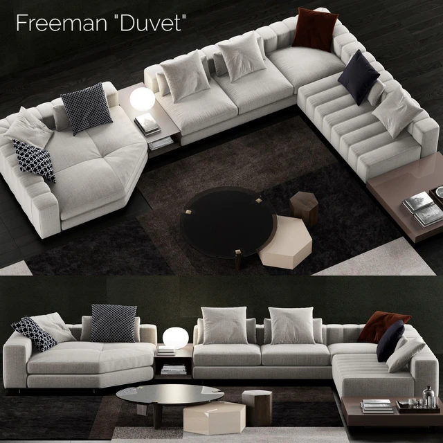 Minotti Freeman Duvet Sofa — Скачать