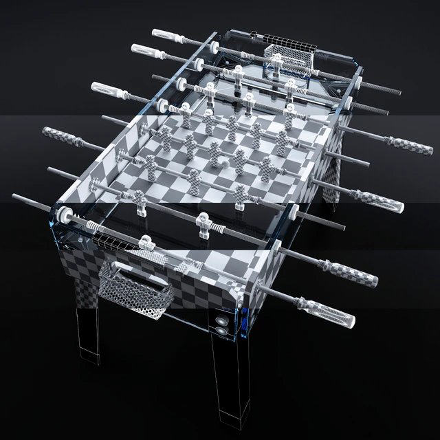 Table football Teckell contropiede calcio balilla WOOD — Descargar