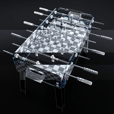 Table football Teckell contropiede calcio balilla WOOD — Ver 2