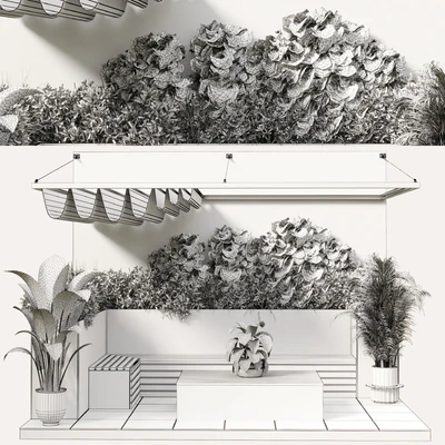 Landscape Furniture with Pergola and Roof garden 12 — Вид 2
