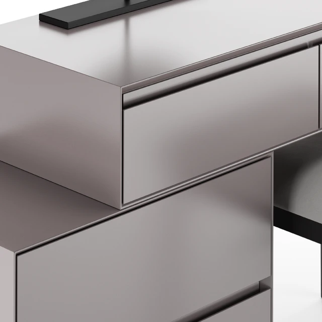 Dressing table HOMARY Gray Makeup Vanity Set — Descargar