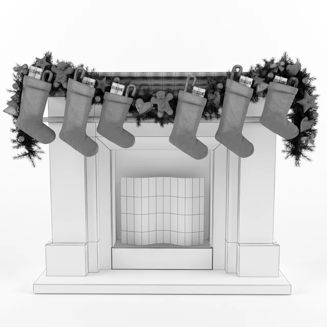 Christmas fireplace — Descargar