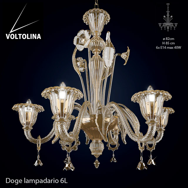 Voltolina Lampadario Doge 6L — Descargar