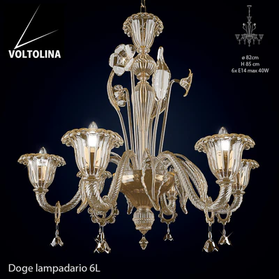 Voltolina Lampadario Doge 6L — Descargar