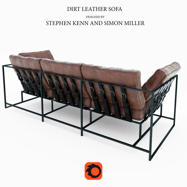 Диван Dirt Leather Sofa — Скачать