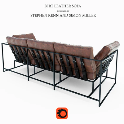 Диван Dirt Leather Sofa — Вид 2