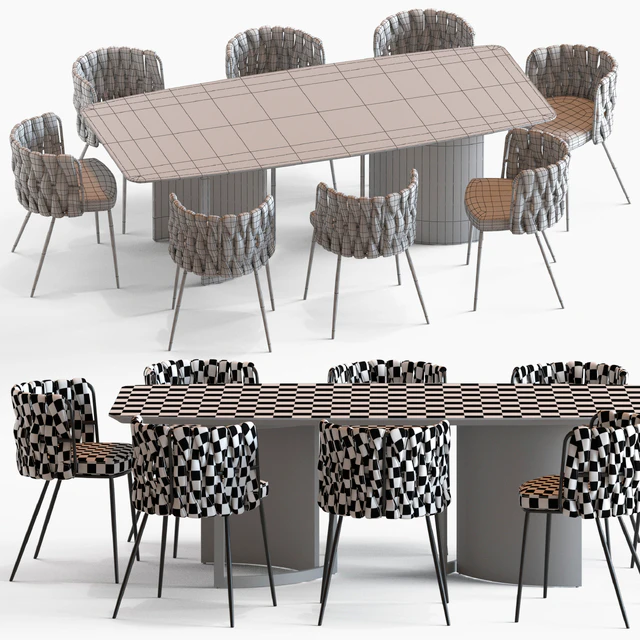 LoftDesigne Chair 2678 and Table 6838 — Скачать