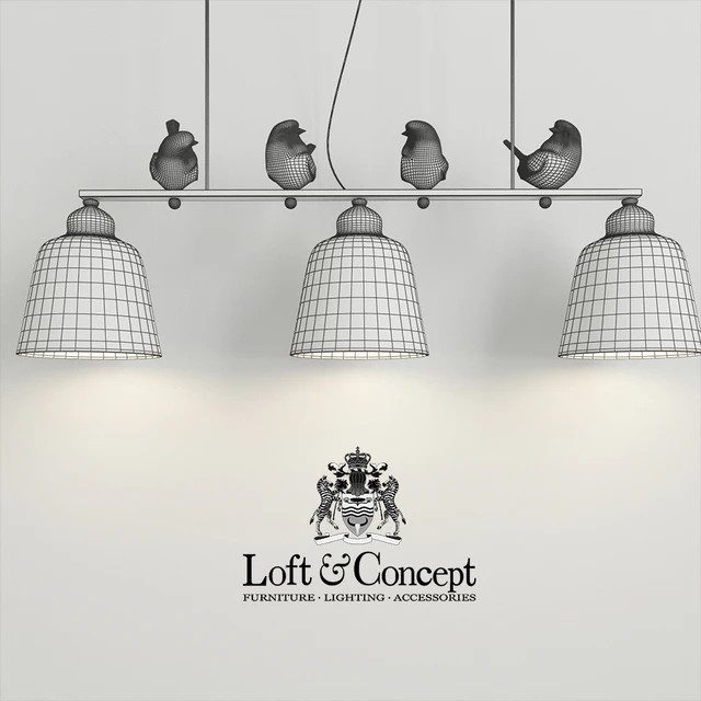 Подвесной светильник provence bird pendant line 3 — Descargar