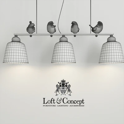 Подвесной светильник provence bird pendant line 3 — Ver 4
