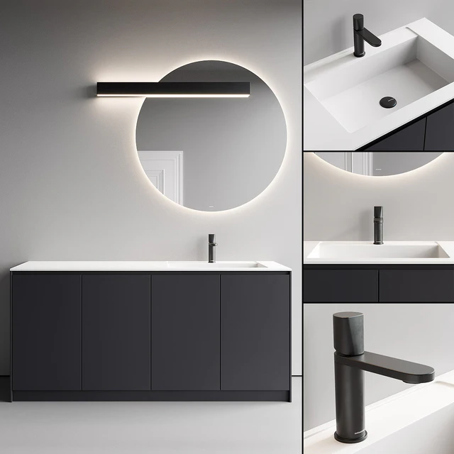 Antonio Lupi Design Piana Vanity Unit Set 1 — Скачать