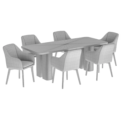 Texas dining chair and Lazar table — Ver 6