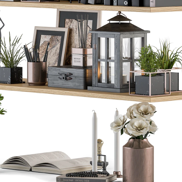 Decorative Set on Shelves — Descargar