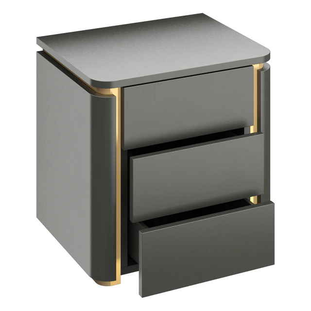 Italian light luxury bedroom bedside table — Descargar