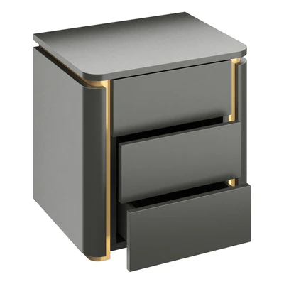 Italian light luxury bedroom bedside table — Ver 2
