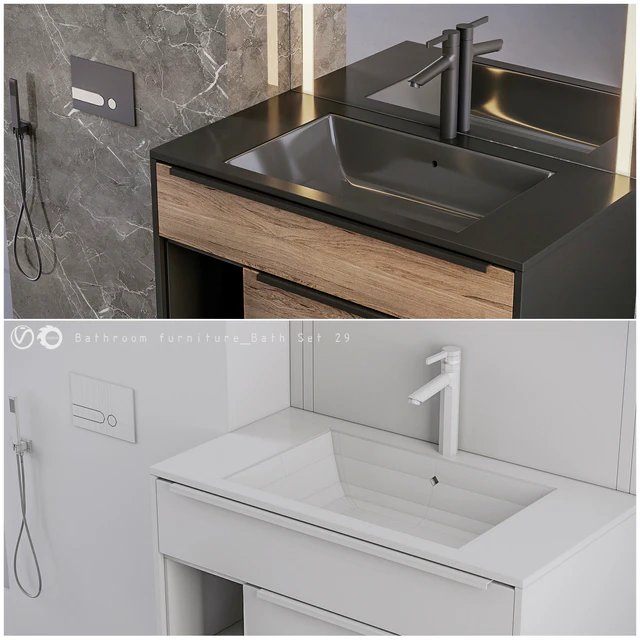 Bathroom furniture Bath Set 29 — Descargar