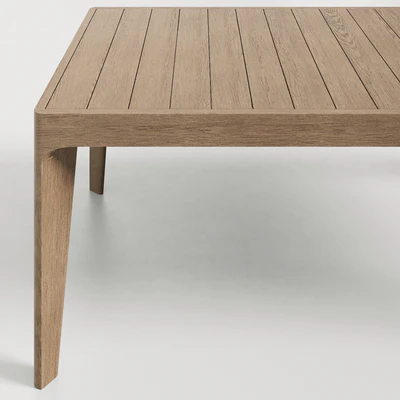 RH / MALTA TEAK DINING TABLE — Ver 3