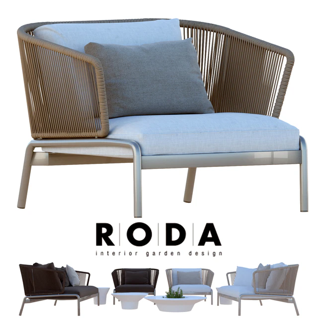 Outdoor furniture RODA SPOOL sofa — Скачать