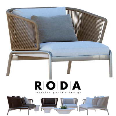 Outdoor furniture RODA SPOOL sofa — Вид 1