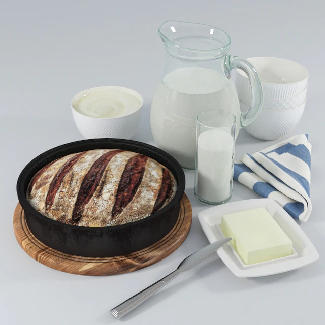 Still Life: Bread and Milk. (Bread and Milk) — Descargar