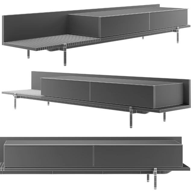 книжные шкаф Minotti Superquadra 2021 collection № 1 — Скачать