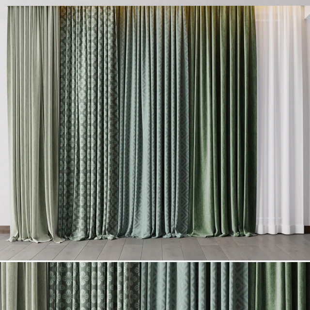 hadi curtain 57 collection green curtains — Descargar