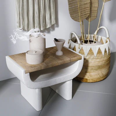 Decorative set with Wall Hanging Macrame # 4 — Ver 3
