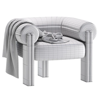 Sevigne Armchair X Metaphores STUDIOPARISIEN Velvet and Leather — Ver 4