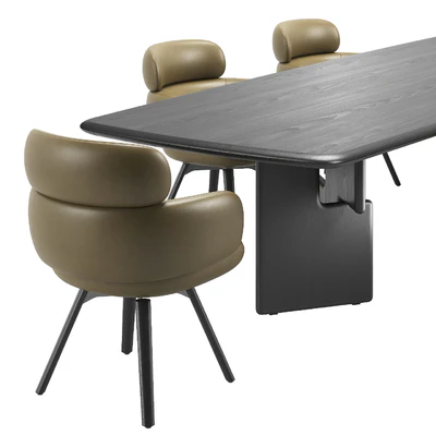 Vivienne Chair & Nico Table by Minotti — Ver 5