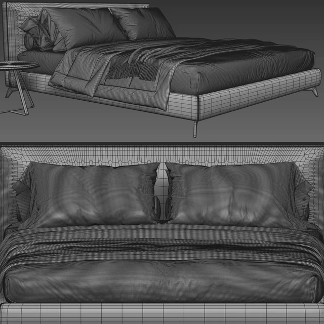 Meridiani Stone Up Bed — Скачать