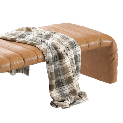 Coco Republic Westwood Bench Leather 2 Colors Version — Ver 4