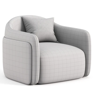 Caris Swivel Lounge Chair — View 5