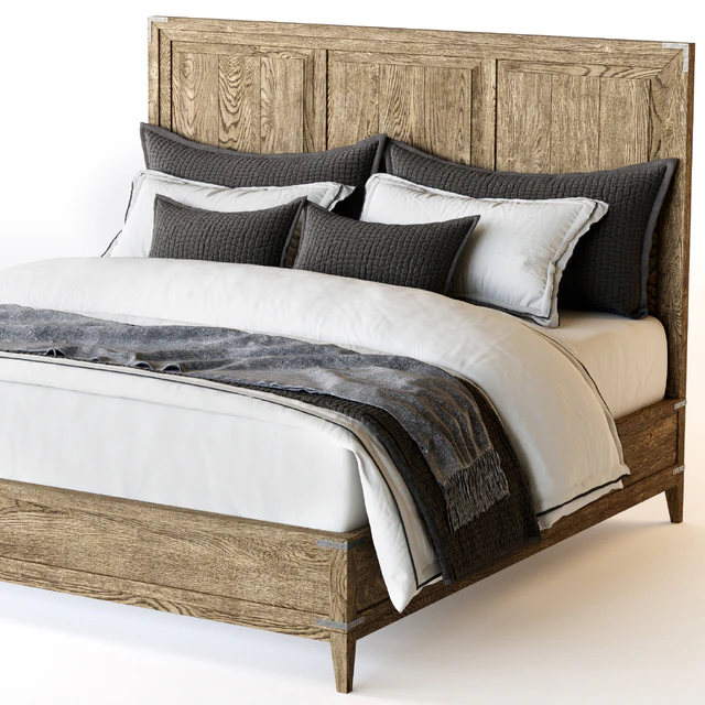 CAYDEN CAMPAIGN PANEL BED WITH CORNER BRACKETS Restoration Hardware — Descargar