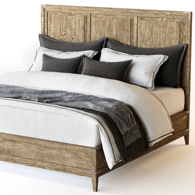CAYDEN CAMPAIGN PANEL BED WITH CORNER BRACKETS Restoration Hardware — Ver 4