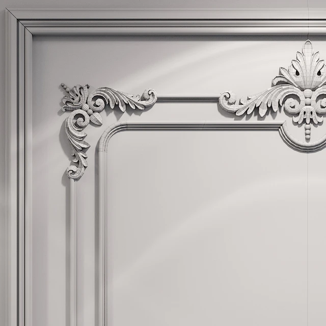 Wall molding 21. Boiserie classic panels — Download