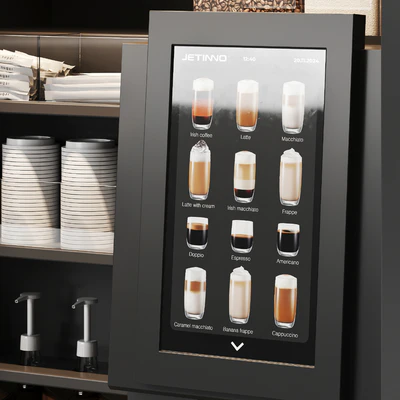 Coffee vending machine. Coffee to go. Self-service coffee shop. Vendor point — View 2