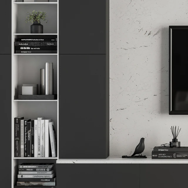 TV Wall White and Stone - Set 27 — Descargar
