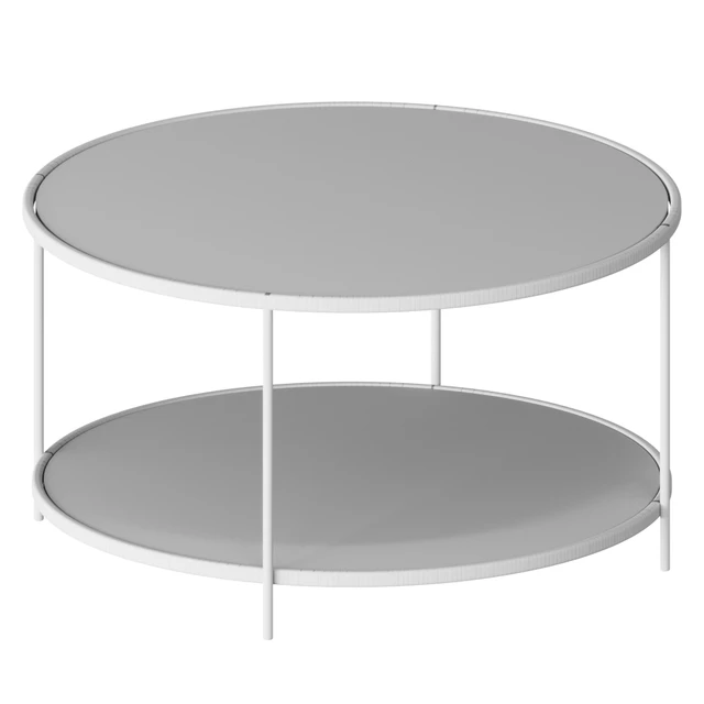 Danilo Coffee table coffee table Side table in gold metal and glass — Descargar