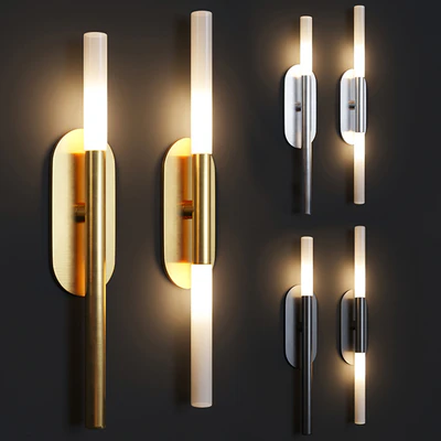 Rousseau Medium Bath Sconce and Rousseau medium vanity — Вид 1