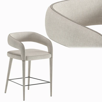 LISETTE GRAY COUNTER STOOL — Ver 6