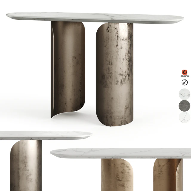 GABRIEL OPERA CONTEMPORARY OVAL CONSOLE — Descargar
