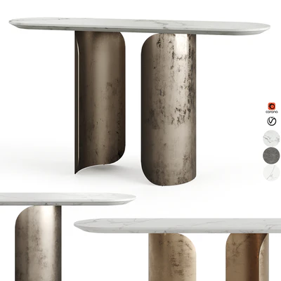 GABRIEL OPERA CONTEMPORARY OVAL CONSOLE — Ver 1