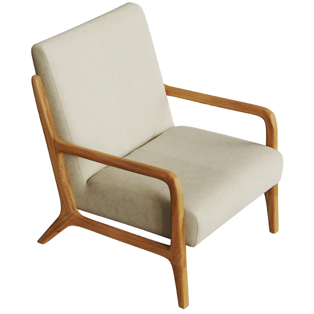Zara Home Ash Wood and Linen Armchair — Descargar