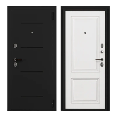 Entrance door metal STEEL DOOR PORTA S 104.К32 BIANCO VERALINGA — Ver 2