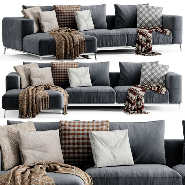 Flexform Ettore Chaise Longue Sofa 2 — Скачать