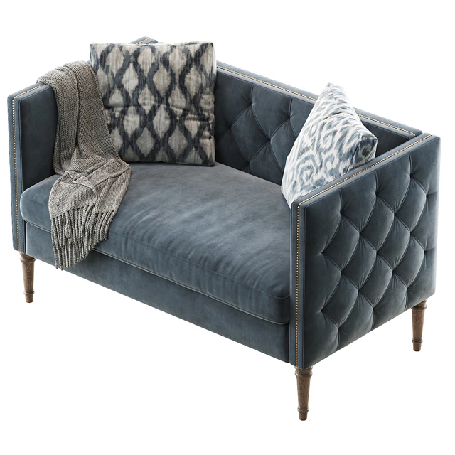 Vanves Chesterfield Settee — Скачать